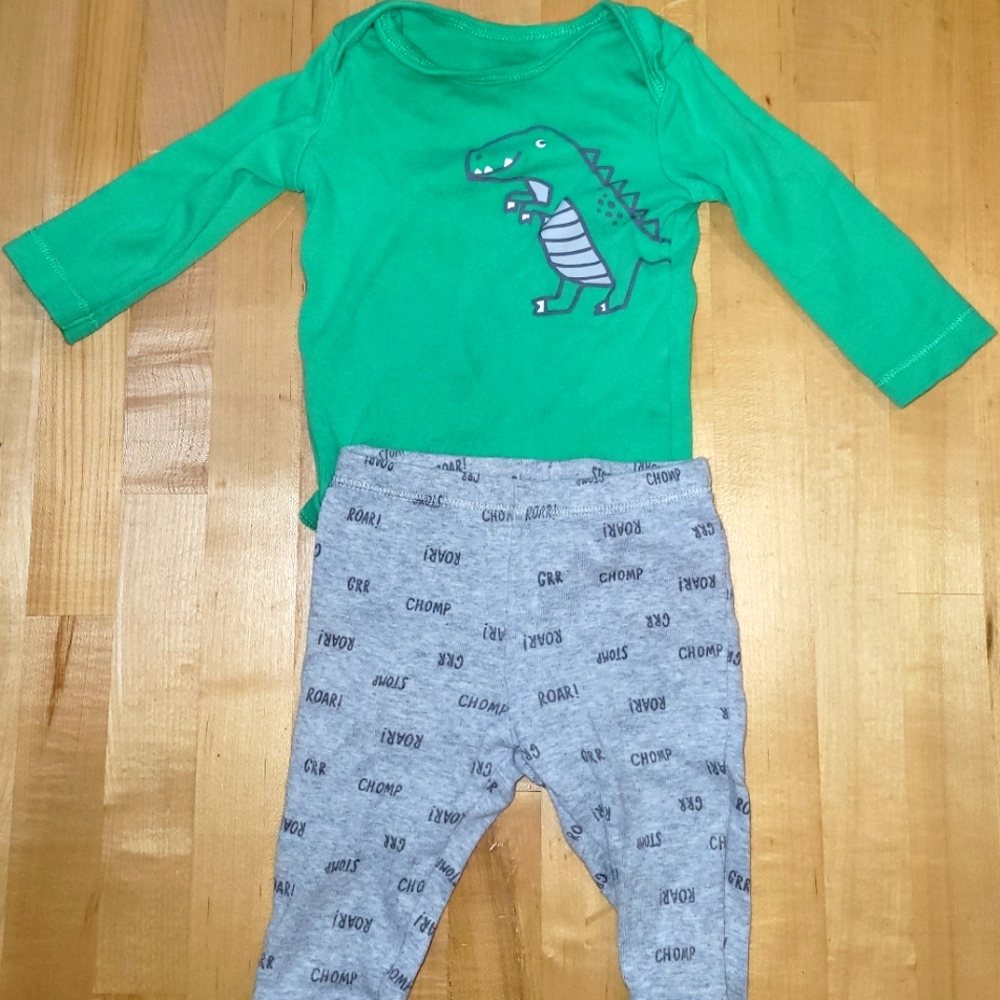 Dinosaur Matching Set Onesie